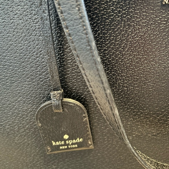 Kate Spade Sam Medium Satchel Black Leather Bag - Picture 8 of 9